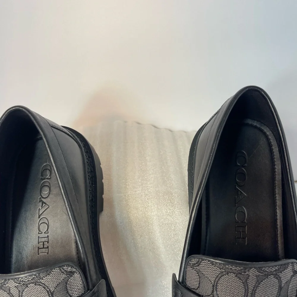 Coach Black and Gray Loafers for Men - Picture 9 of 16